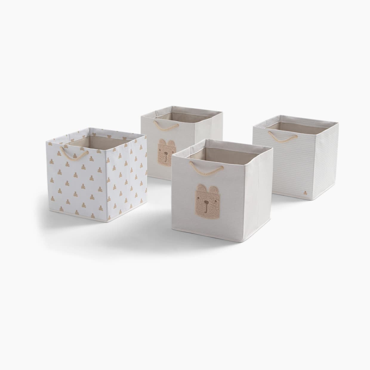 babyGap 4-Pack Brannan Bear Fabric Storage Bins with Handles