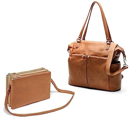 Diaper Bag Tote Mominside Leather Diaper Bag