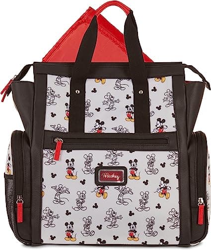 Baby Backpack Mcikey Mouse Black and Red 16 Inch