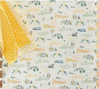 Baby Winnie the Pooh Organic Cotton Knit Crib Sheet