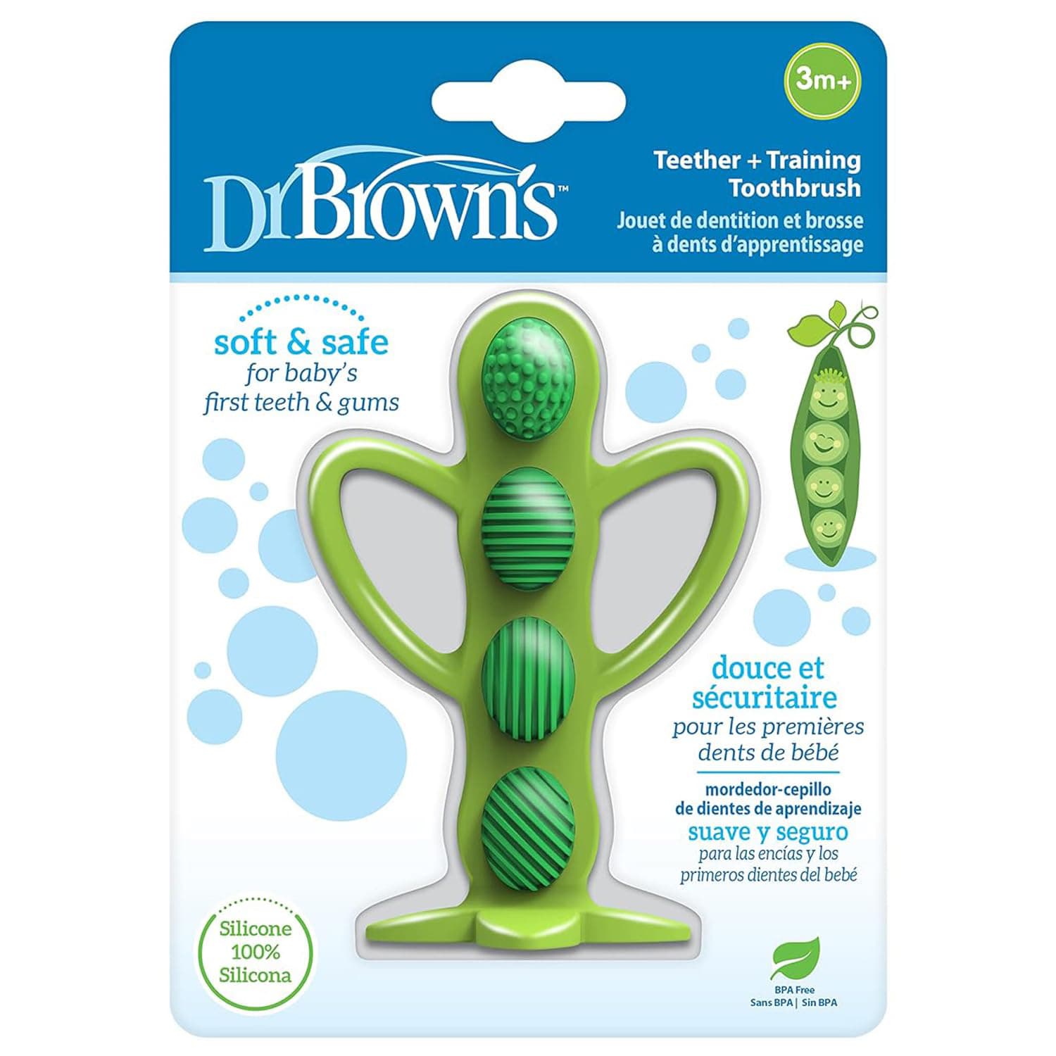 Peapod Teether and Training Toothbrush