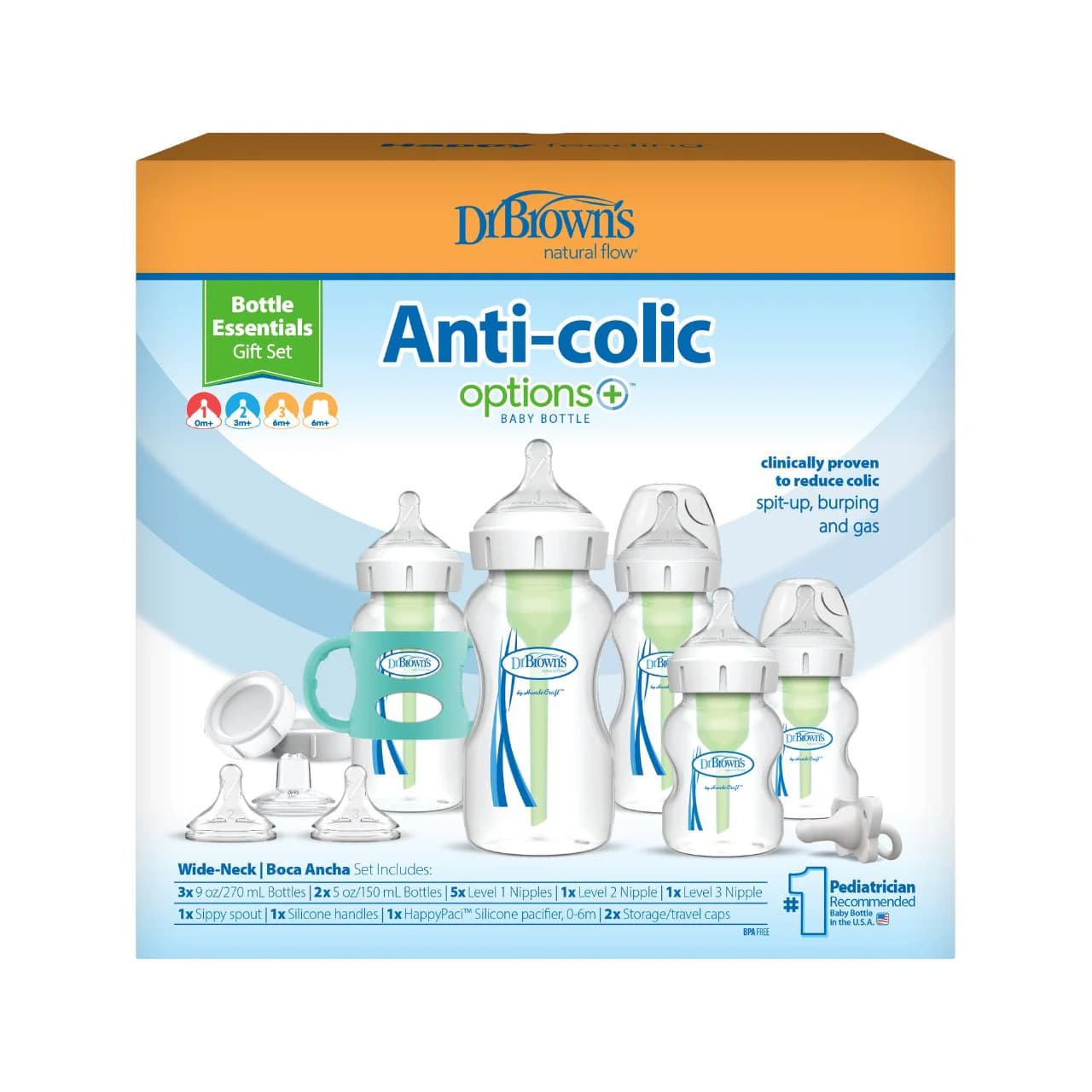Anti-colic Options+ Narrow Baby Bottle Starter Gift Set