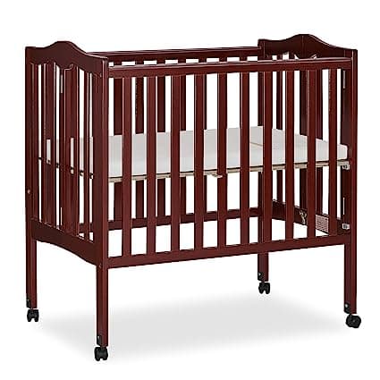 On Me 2-In-1 Lightweight Folding Portable Stationary Side Crib