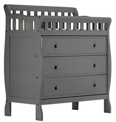 On Me Marcus Changing Table and Dresser Storm Grey