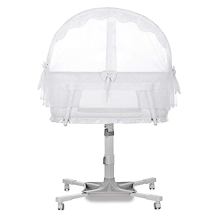 on Me Breeze Swivel Baby Bassinet in White