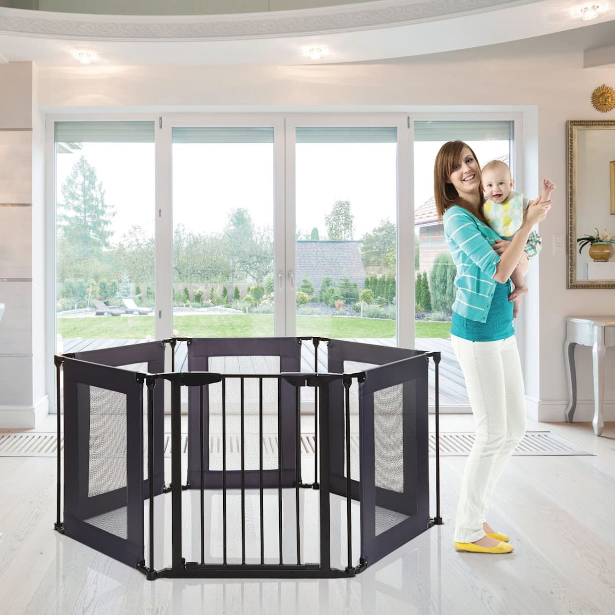 Brooklyn Converta Playard & Wide Barrier Gate