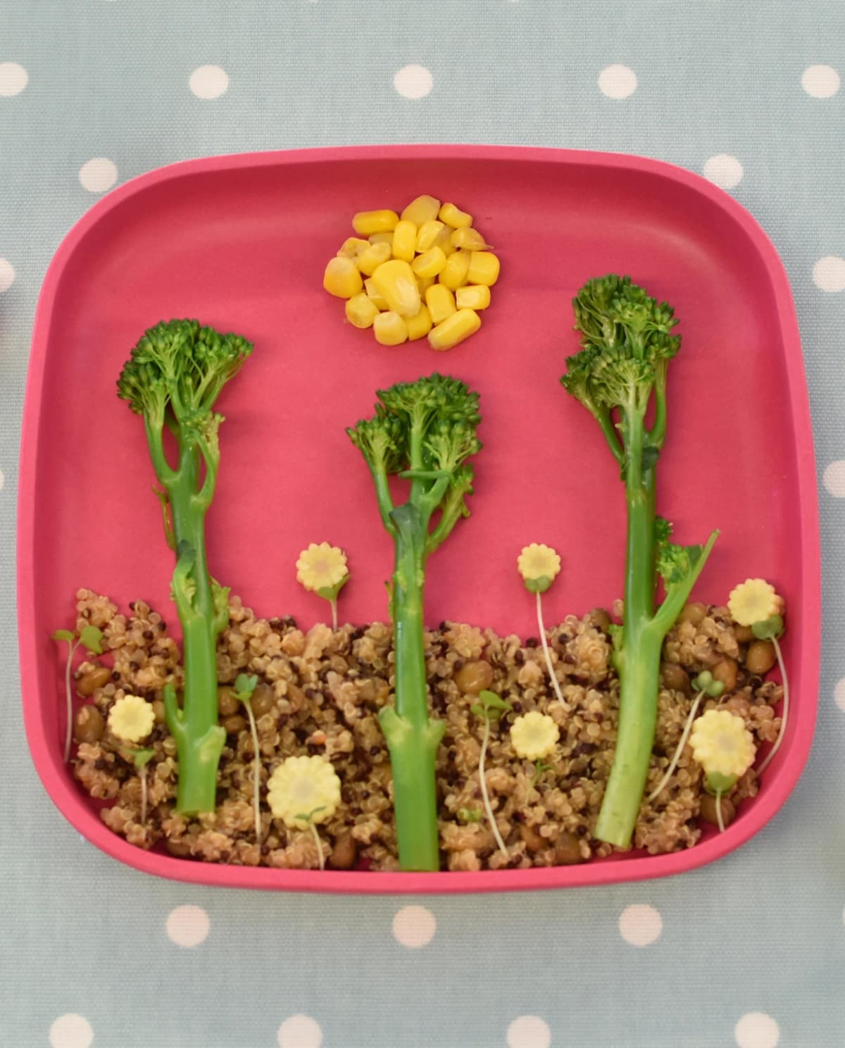 Lunch, Dinner Tasty Tropical Broccoli Jungle