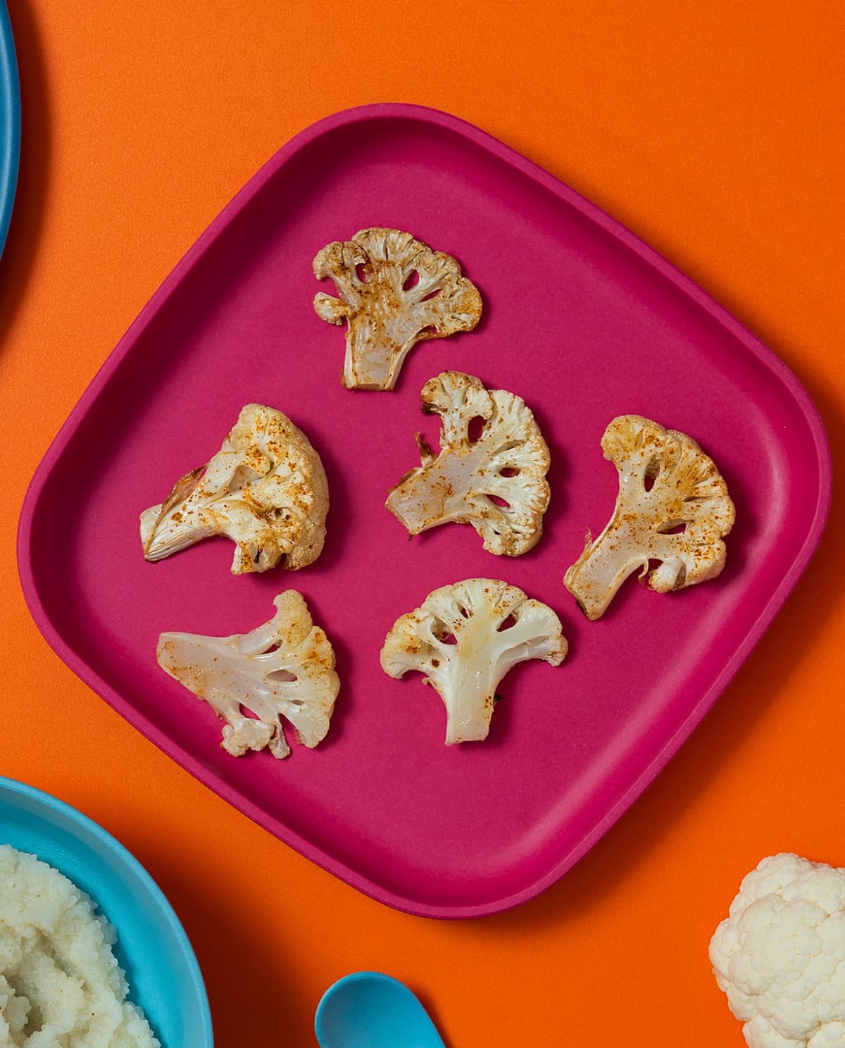 Snacks Steam Roasted Cauliflower + Paprika Finger Food