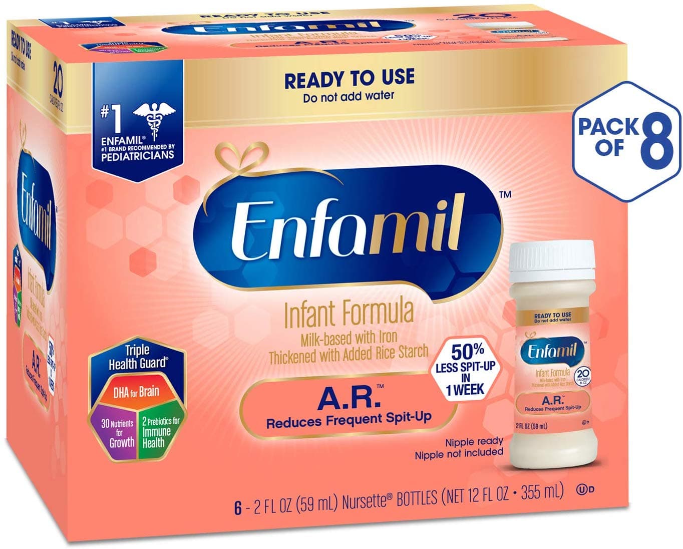 A.R. Ready to Feed Spit Up Baby Formula Milk