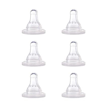 Essentials by NUK Replacement Baby Bottle Nipples 6 Pack