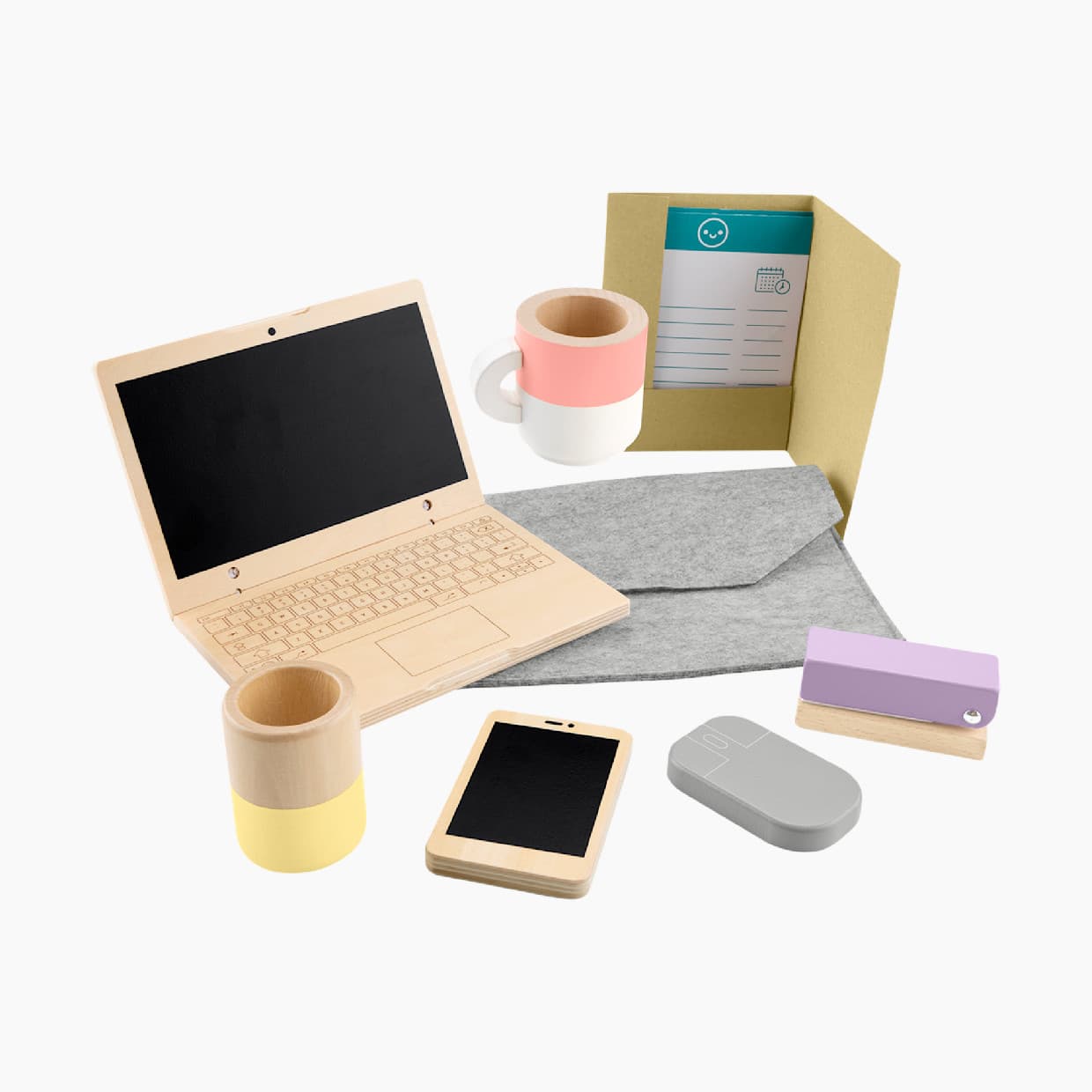 Wooden Work from Home Set