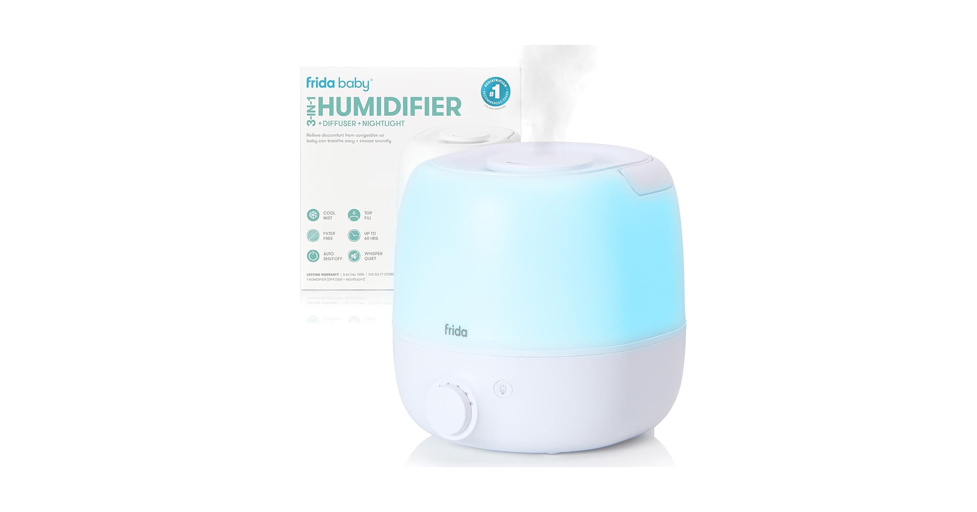 3-in-1 Humidifier, Diffuser & Nightlight