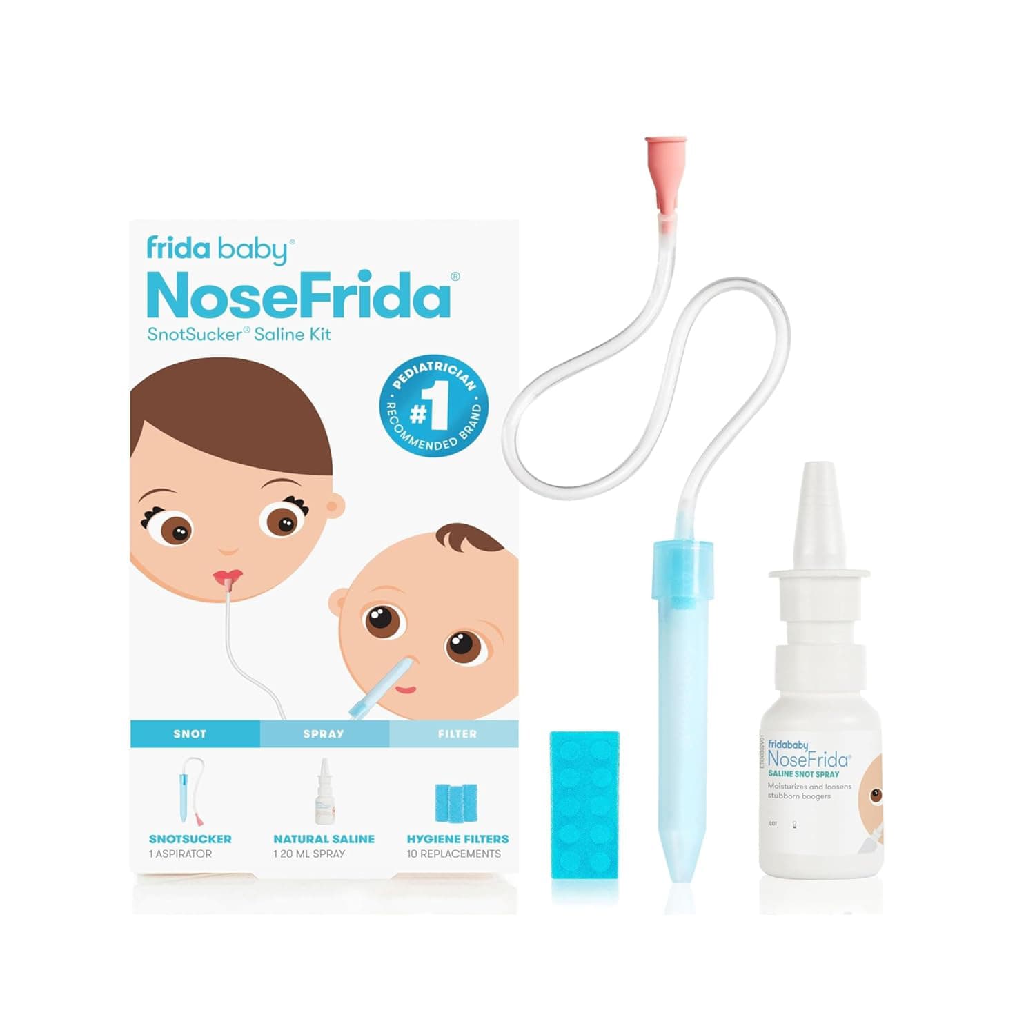 NoseFrida SnotSucker Saline Kit