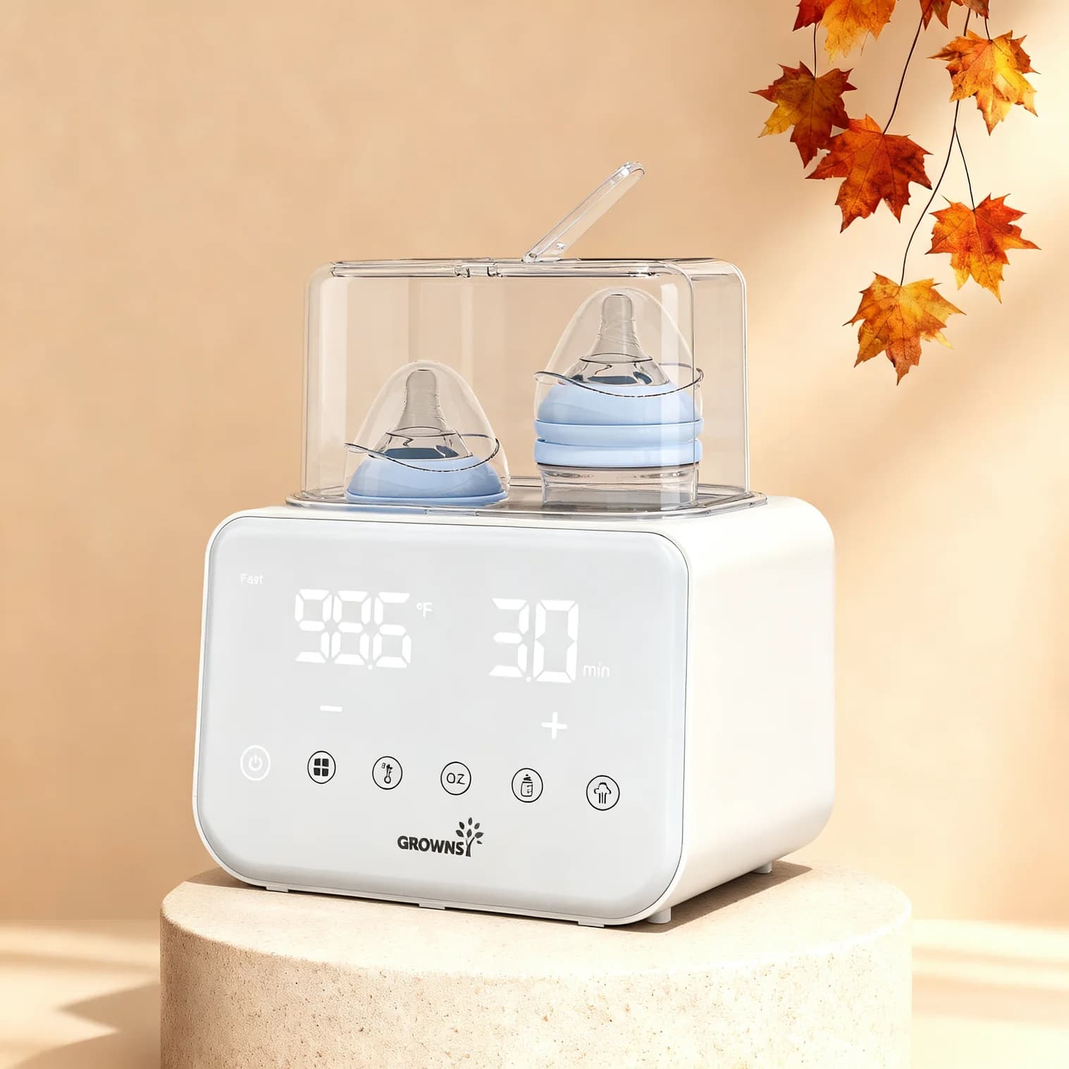 10-in-1 Fast Baby Bottle Warmer – Accurate Temp Control