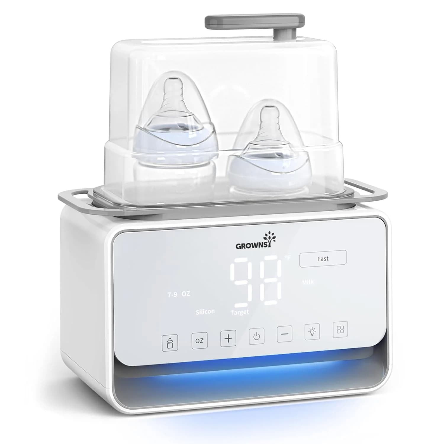 12-in-1 Fast Baby Bottle Warmer – Steam/Water Bath for Breastmilk & Formula