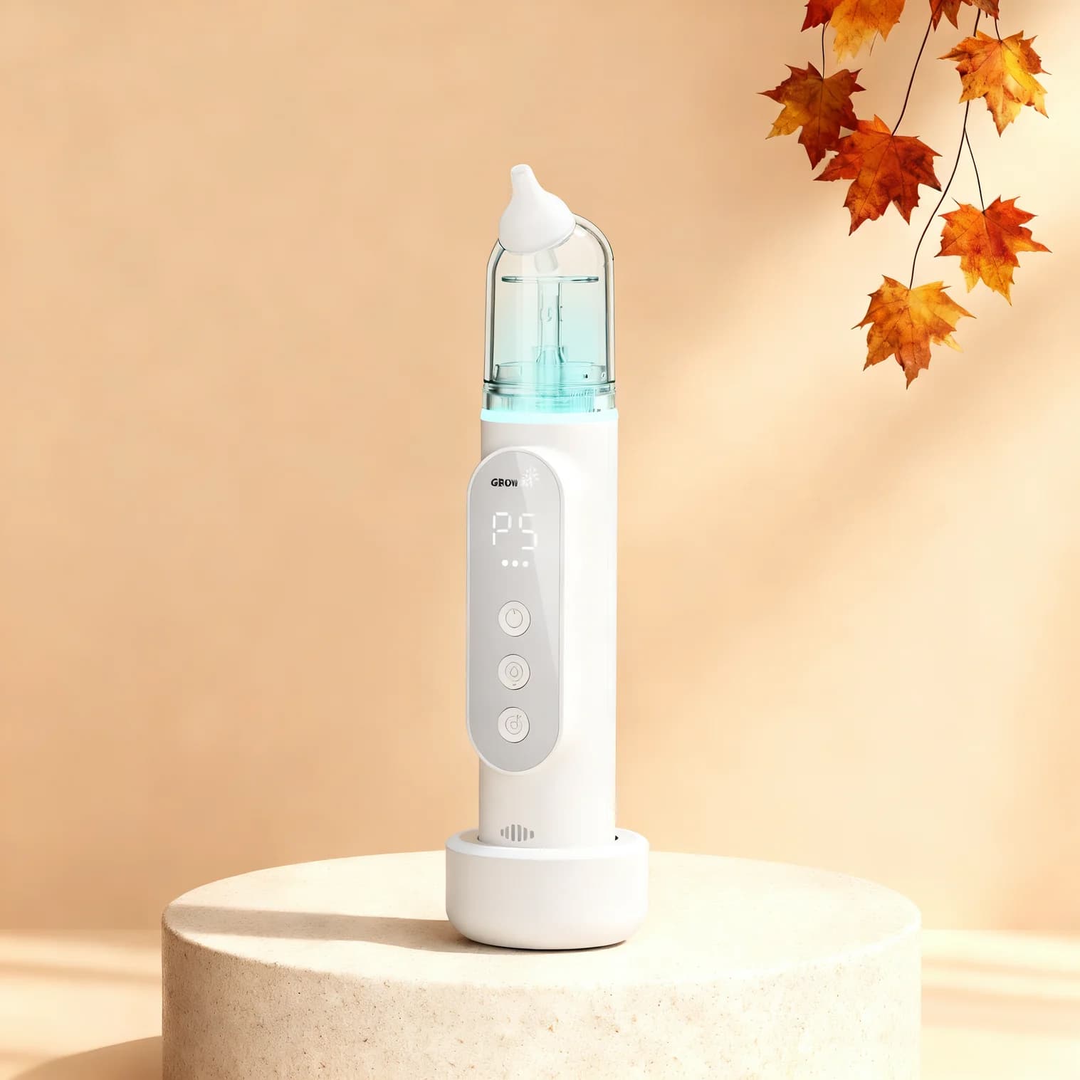 5-Level Electric Baby Nasal Aspirator with Auto-Clean & Music-Light