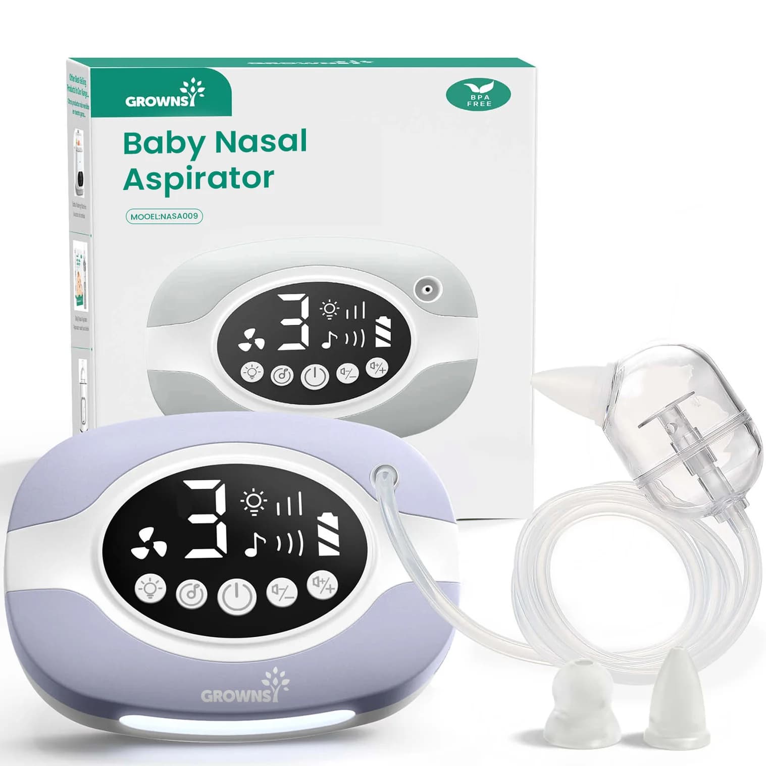 GROWNSY Baby Nasal Aspirator Purple
