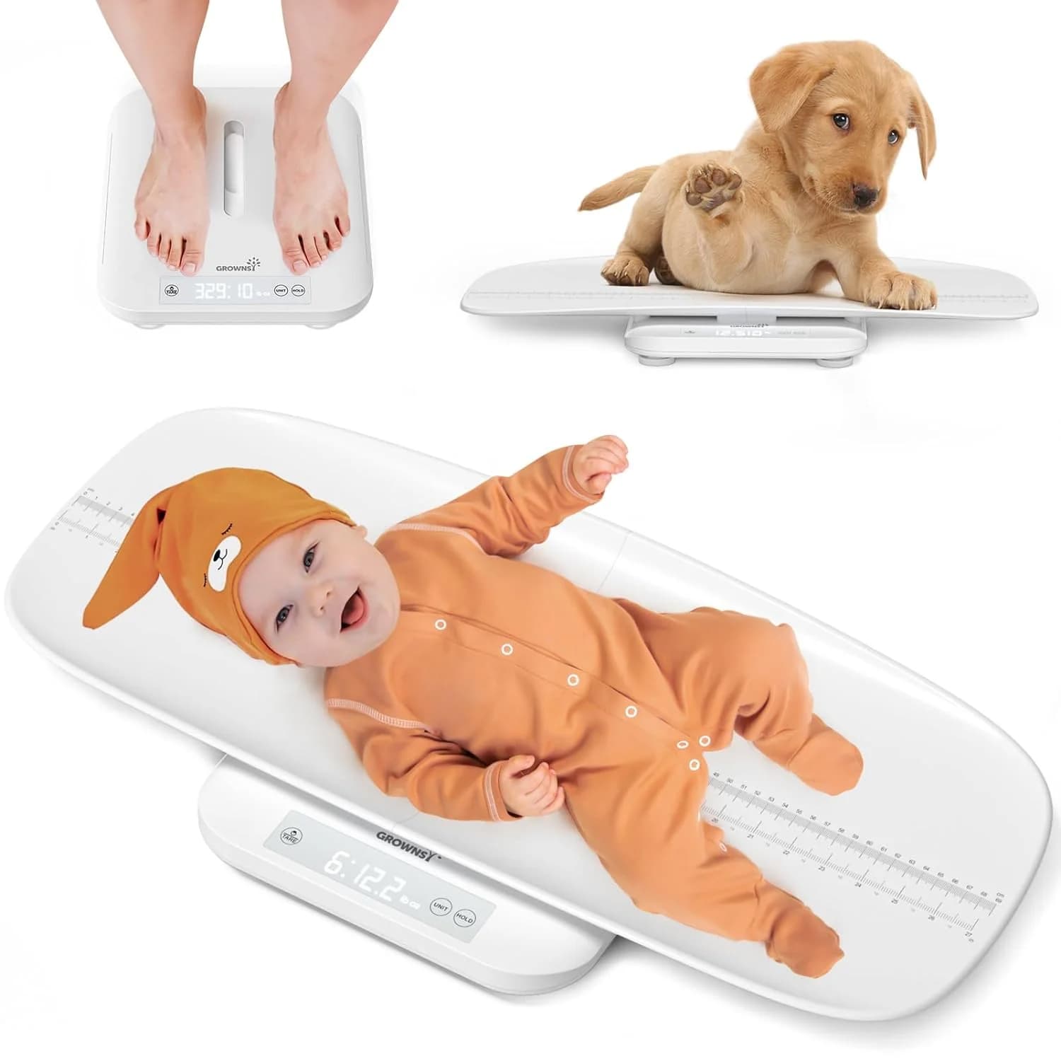 GROWNSY Baby Scale,Multifunctional Baby Weight Scale, Pet Scale
