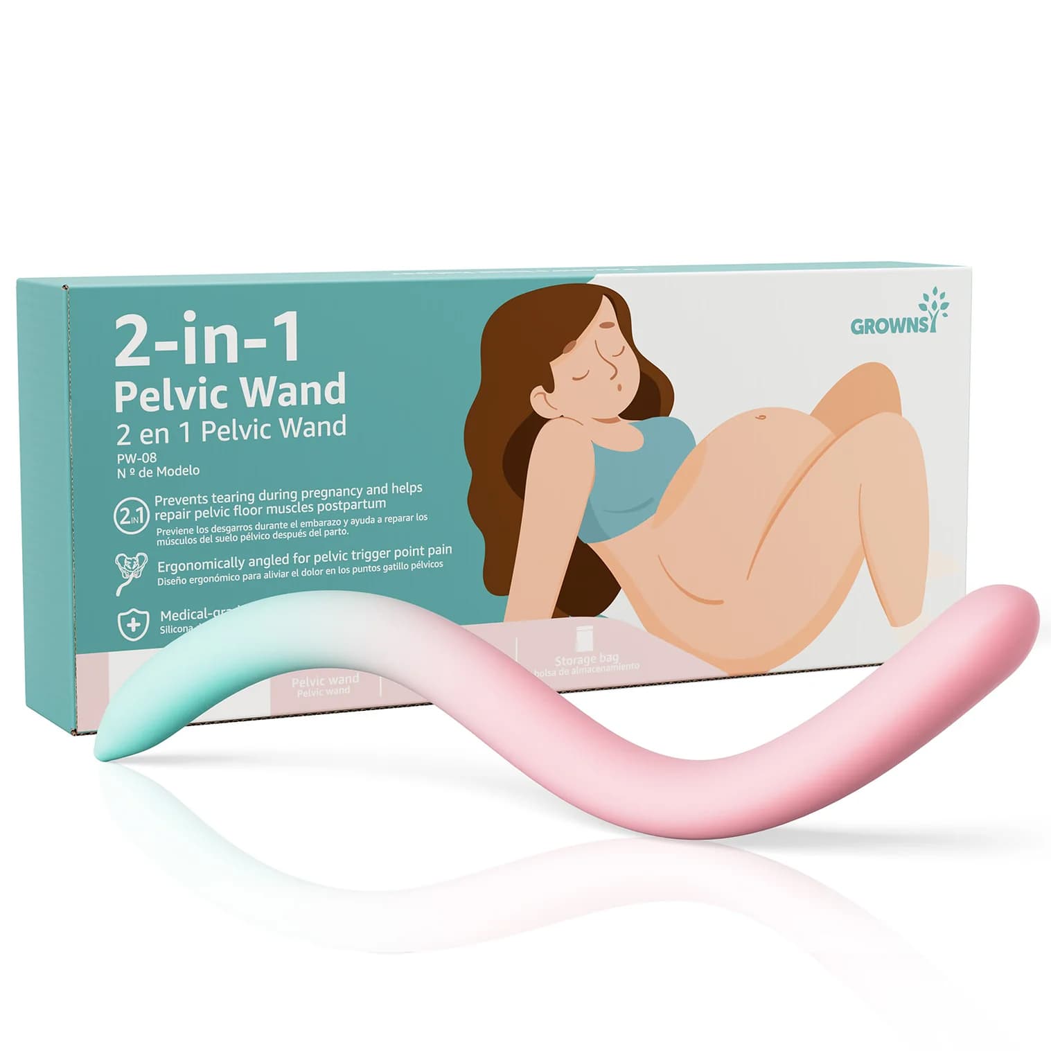 Perineal Massage & Pelvic Floor Wand for Labor & Postpartum Recovery