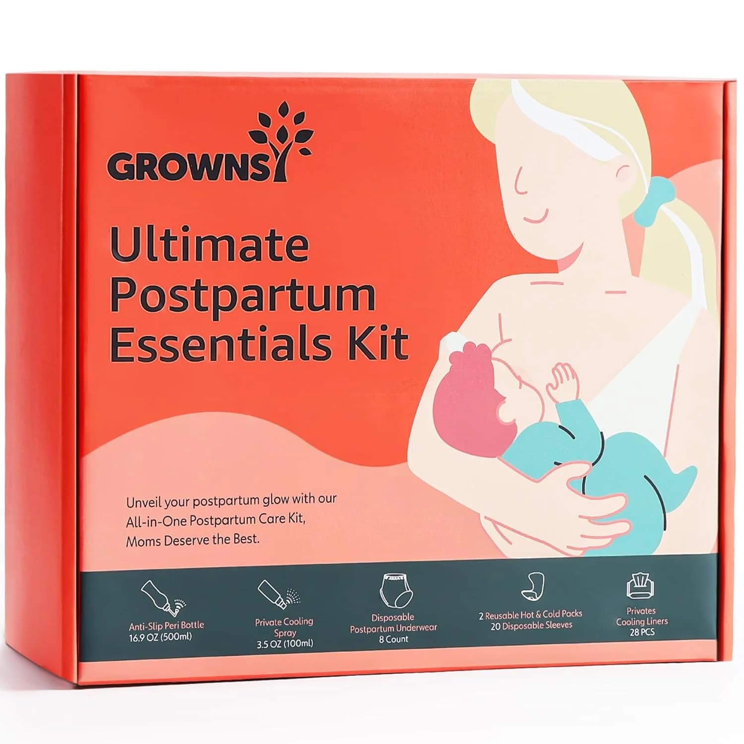 Postpartum Essentials Recovery Kit for Women After Birth
