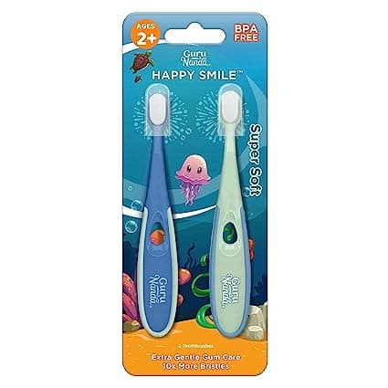 Toddler Toothbrush Extra Soft Bristle Kids Toothbrush for Gentle Gum Care