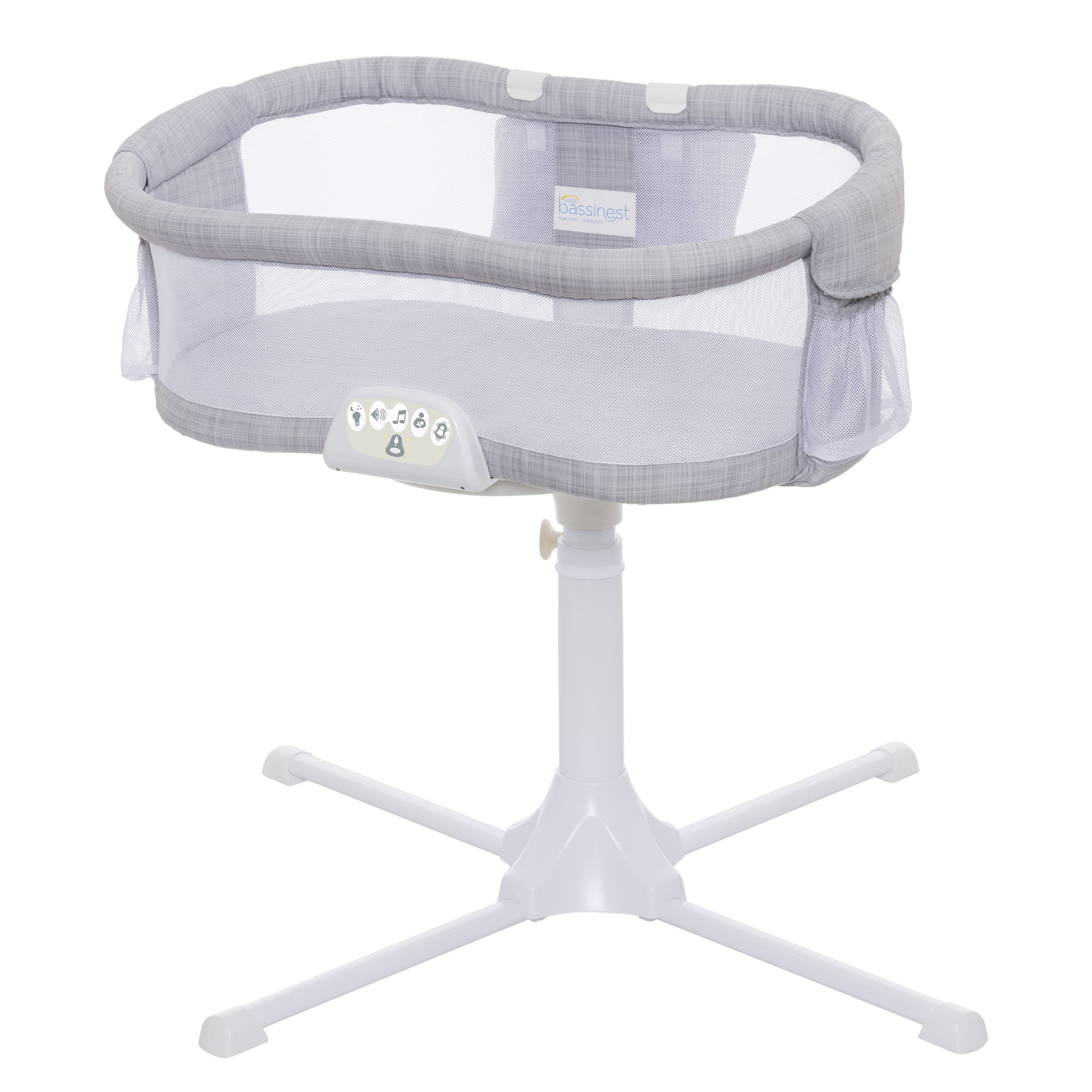 Bassinest Swivel Sleeper Luxe Plus Series Bassinet Grey Melange