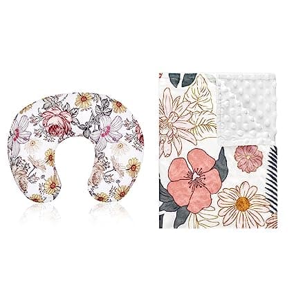 Floral Nursing Pillow Cover