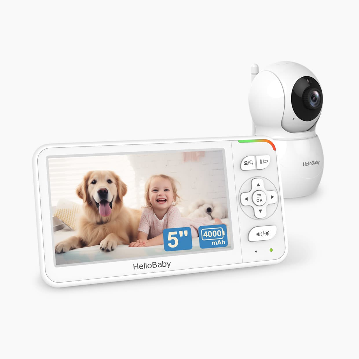 5.0" IPS LCD Digital Wireless Video Baby Monitor