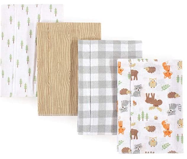 Baby Layered Flannel Burp Cloths