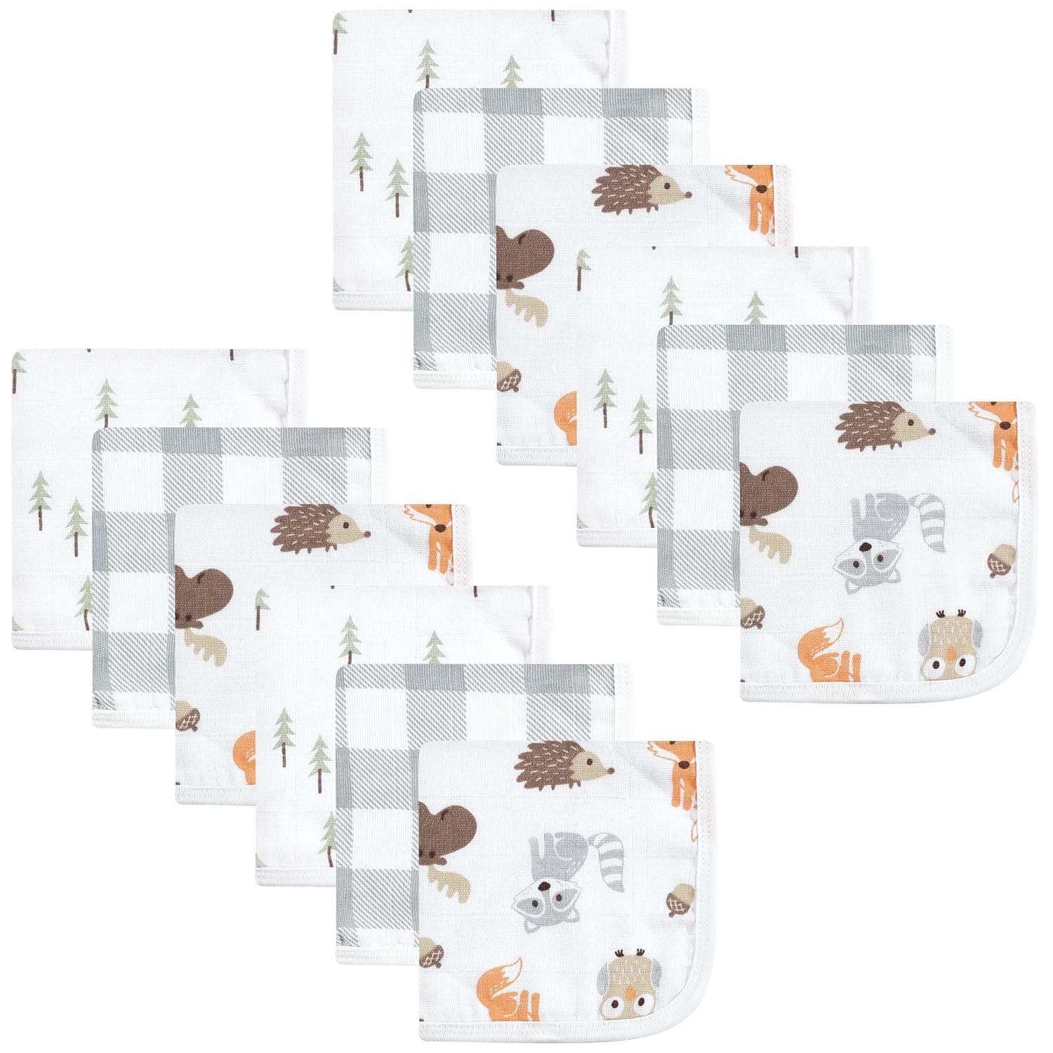 Baby Unisex Baby Cotton Muslin Washcloths