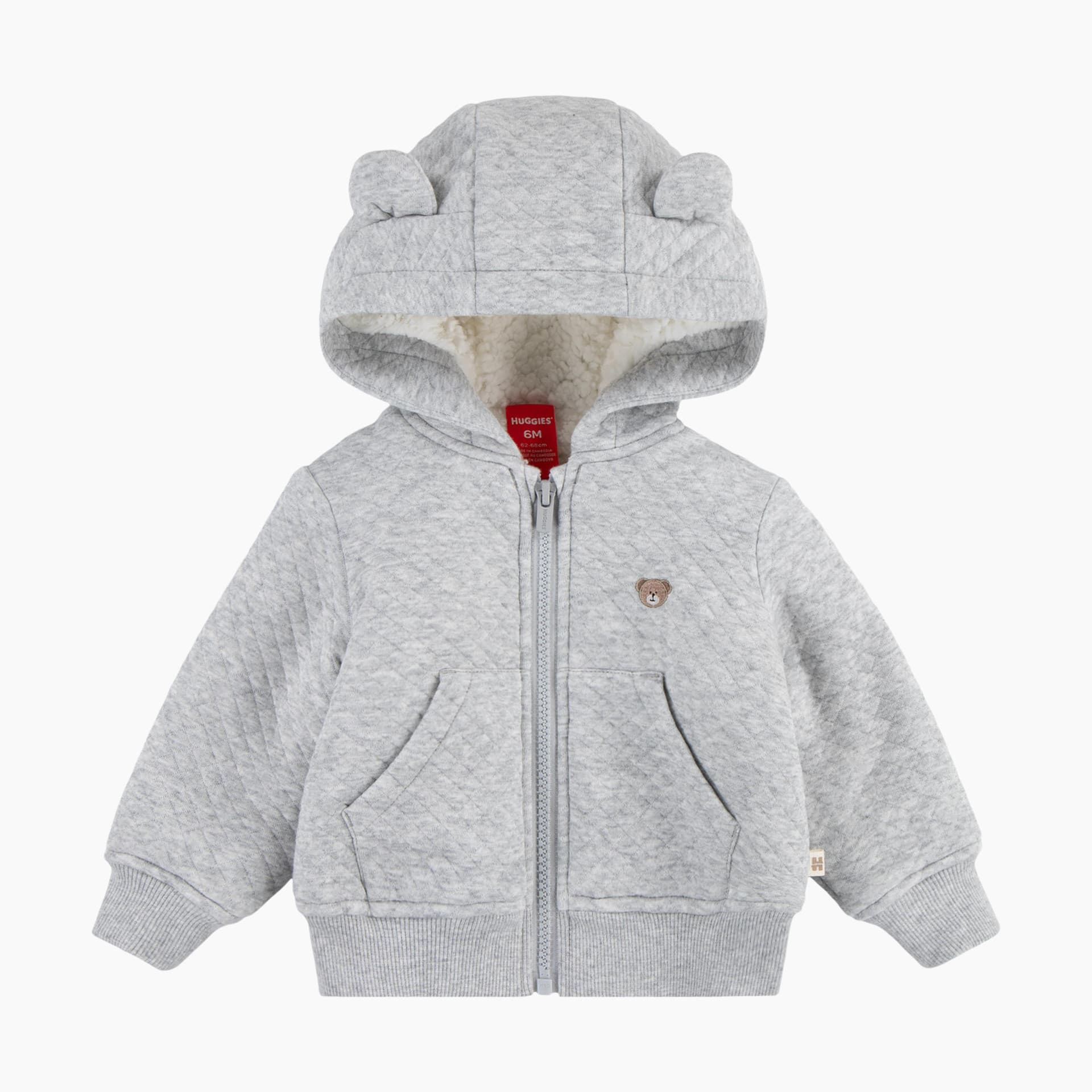 Fleece Lined Zip Up Hooded Jacket