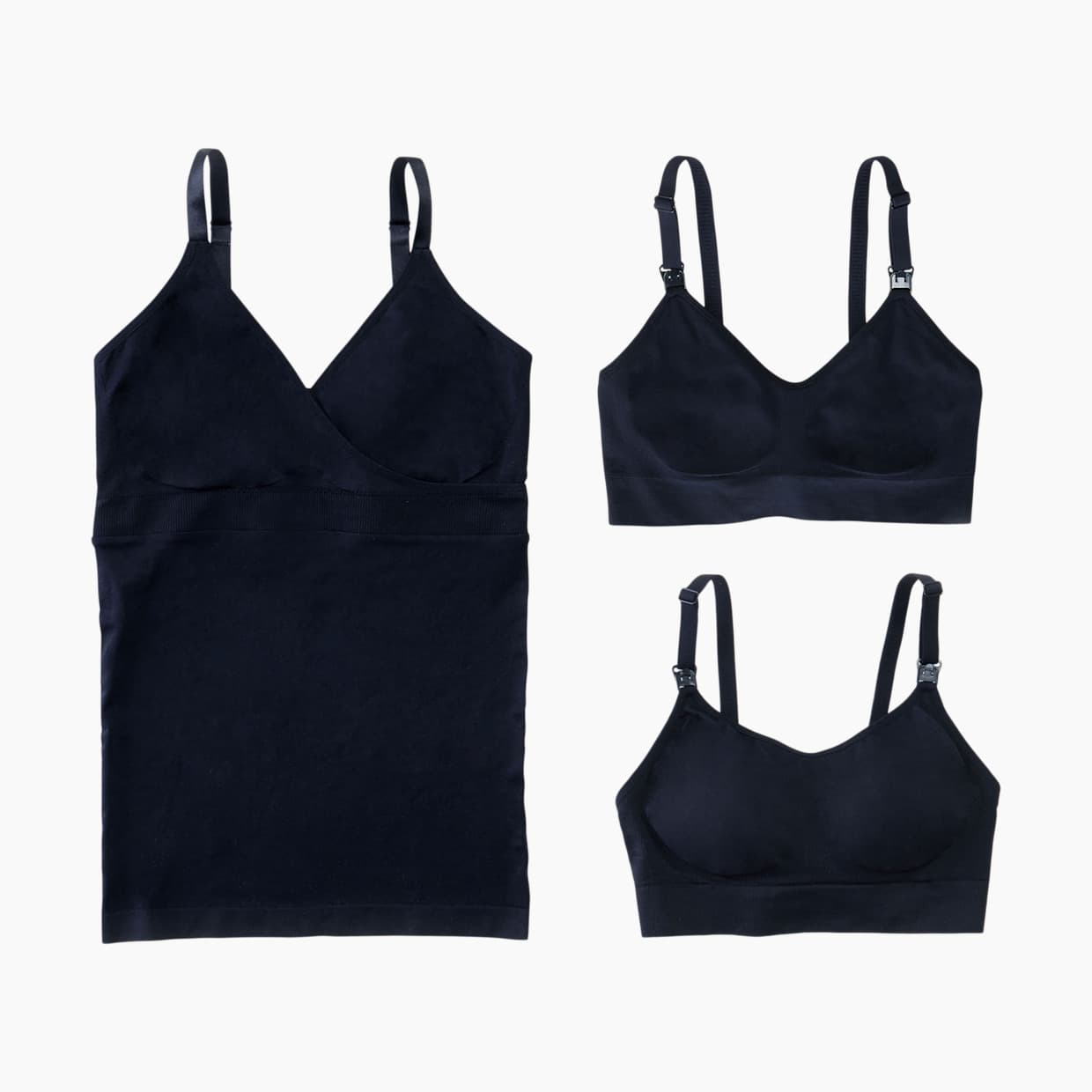 Nursing Bra + Pumping Bra + Cami Bundle