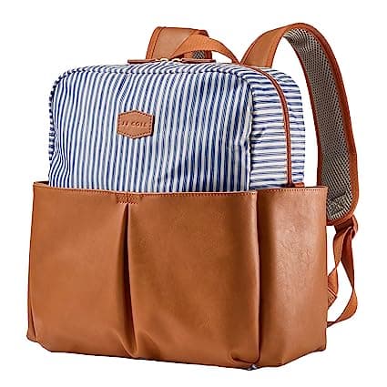 Popperton Boxy Backpack Diaper Bag