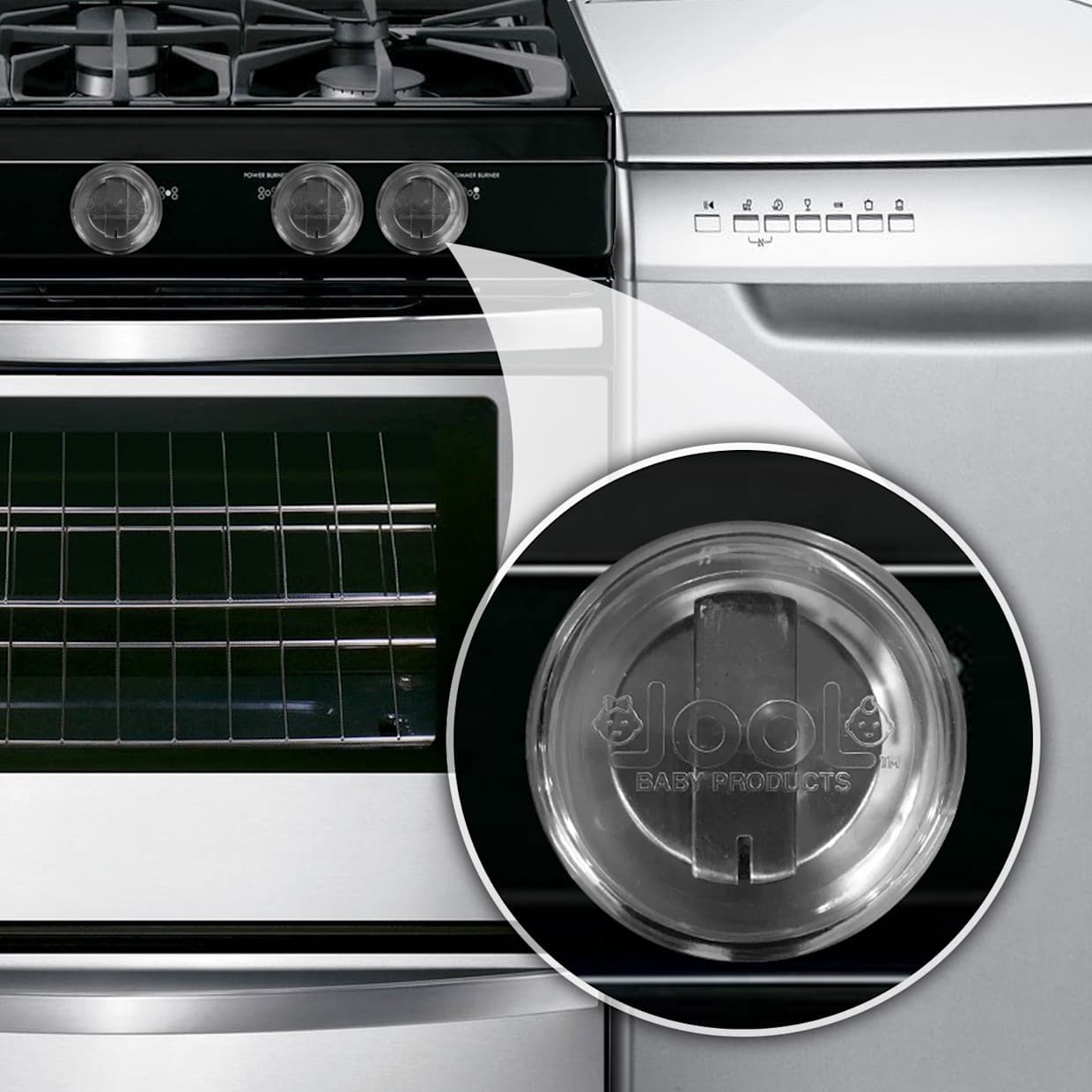 Clear Stove Knob Covers (5 Pack)