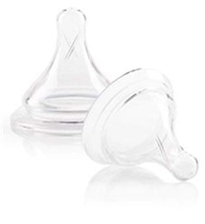 Boob Nipples with Elongated Shape to Mimic Mom and Available in 5 Flows Including X-Cut Extra Fast Flow for Thicker Foods