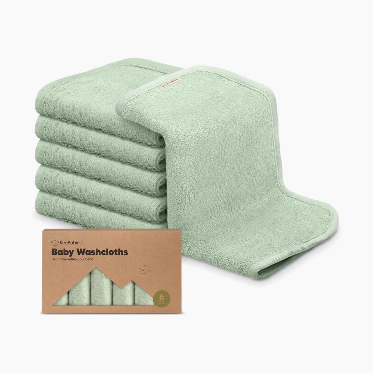 Deluxe Baby Bamboo Viscose Washcloths (6 Pack)