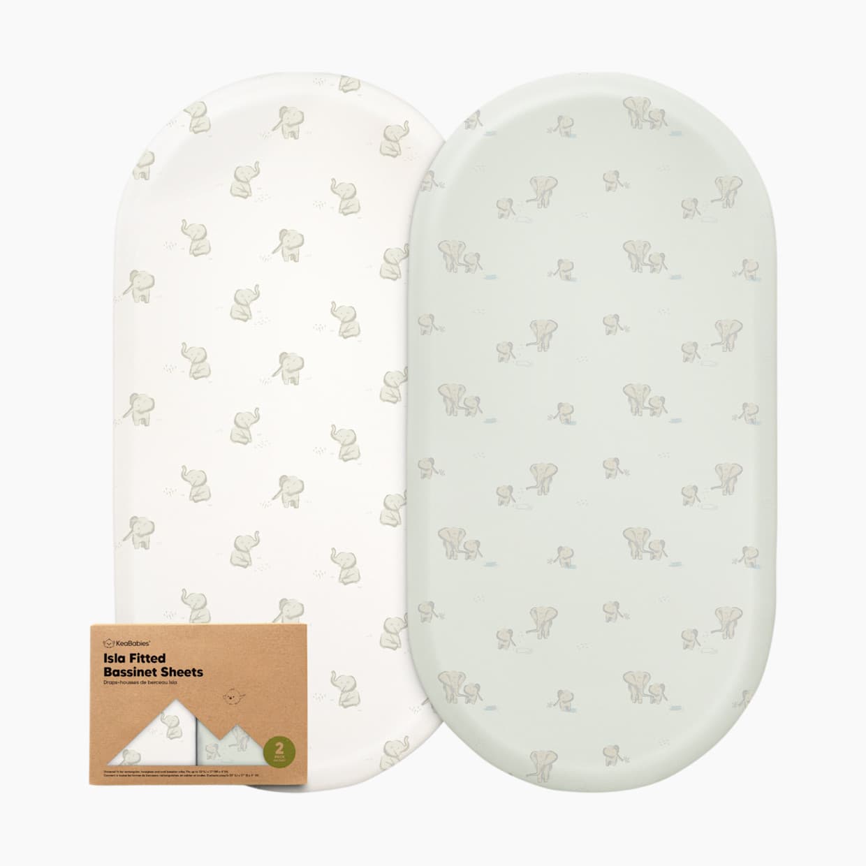 Isla Fitted Bassinet Sheets (2 Pack)