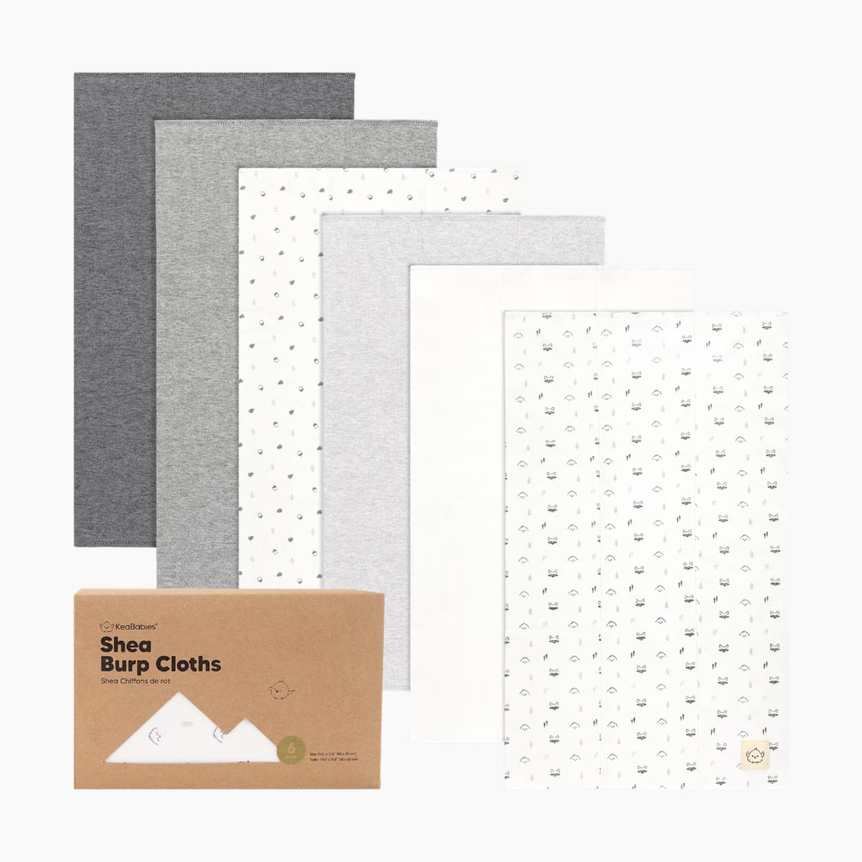 Shea Burp Cloths (6 Pack)