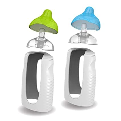 Twist Squeeze Natural Baby Breast Milk Feeding Bottle with Nipples and Case (2 Pack)