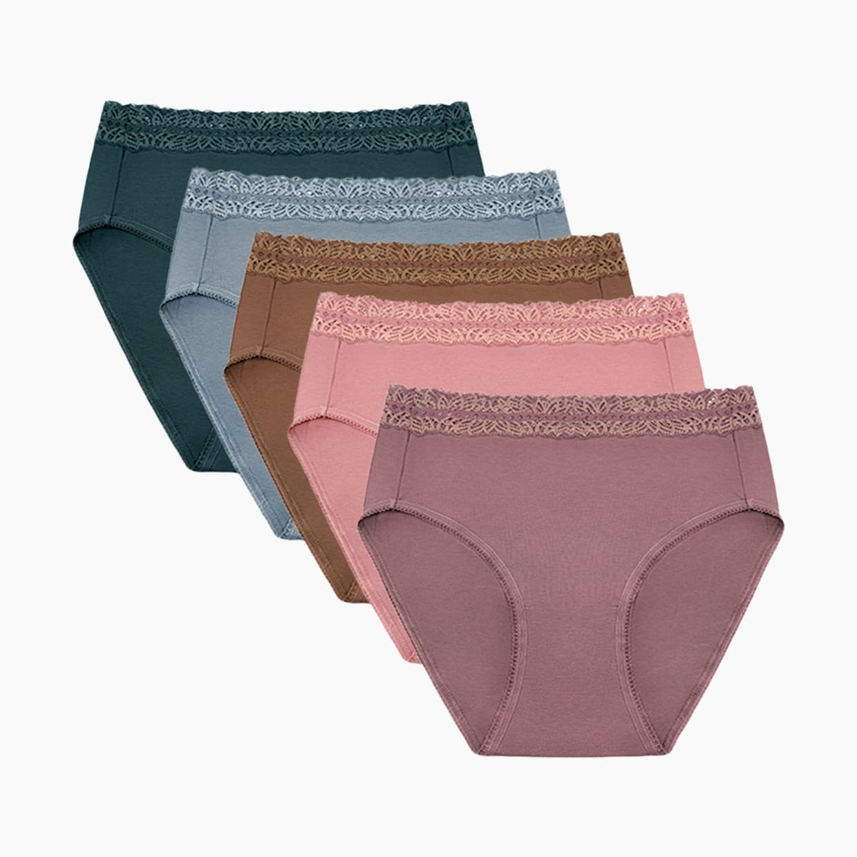 High Waist Postpartum Underwear & C-Section Recovery Maternity Panties (5 Pack)