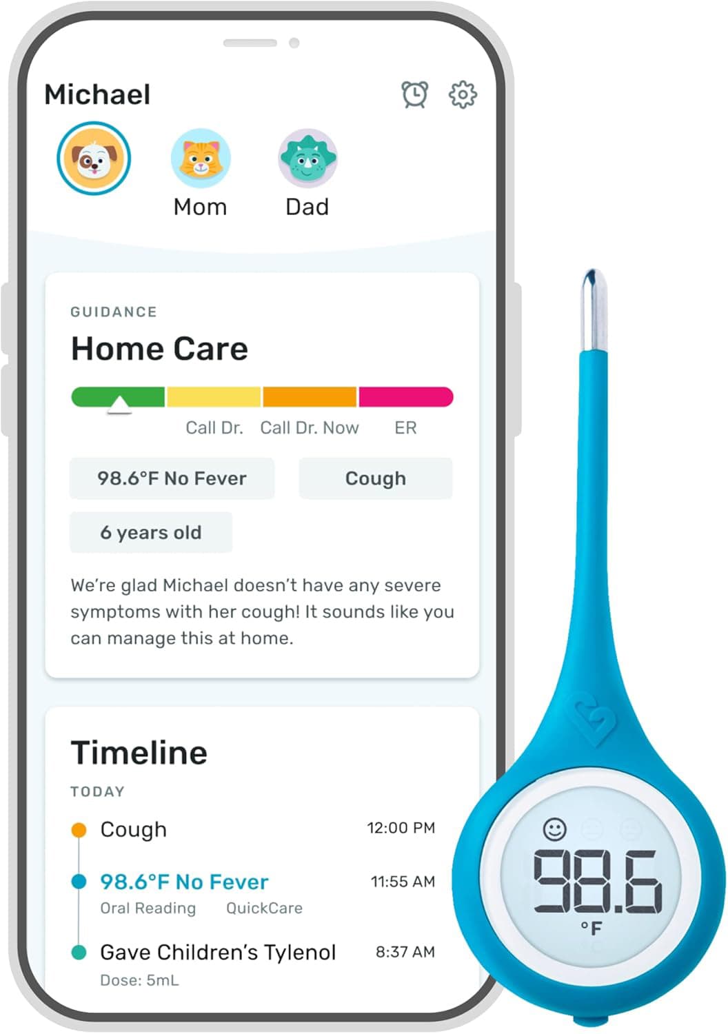 QuickCare Smart Stick Digital Thermometer