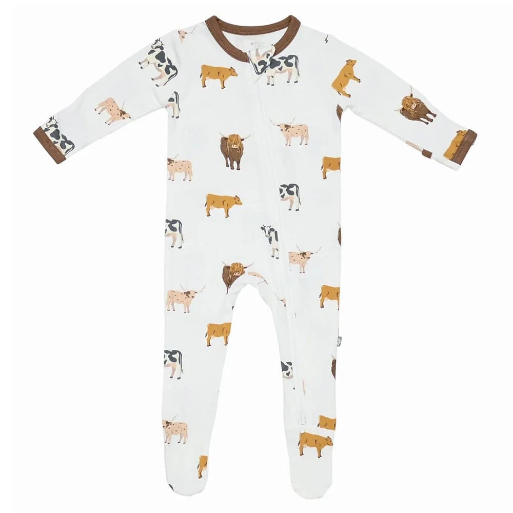Printed Zipper Footie