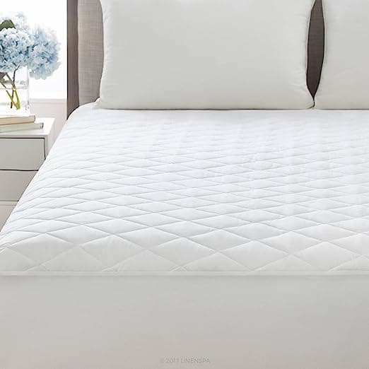 Plush Quilted Mattress Pad-Breathable Mattress Cover