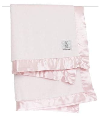 Giraffe Luxe Stroller Baby Blanket Pink 29 x 35