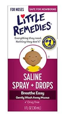 Remedies Little Noses Saline SprayDrops 1 Ounce Pack of 4