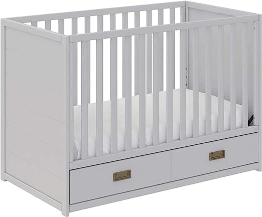 Seeds Haven 3-in-1 Convertible Storage Crib