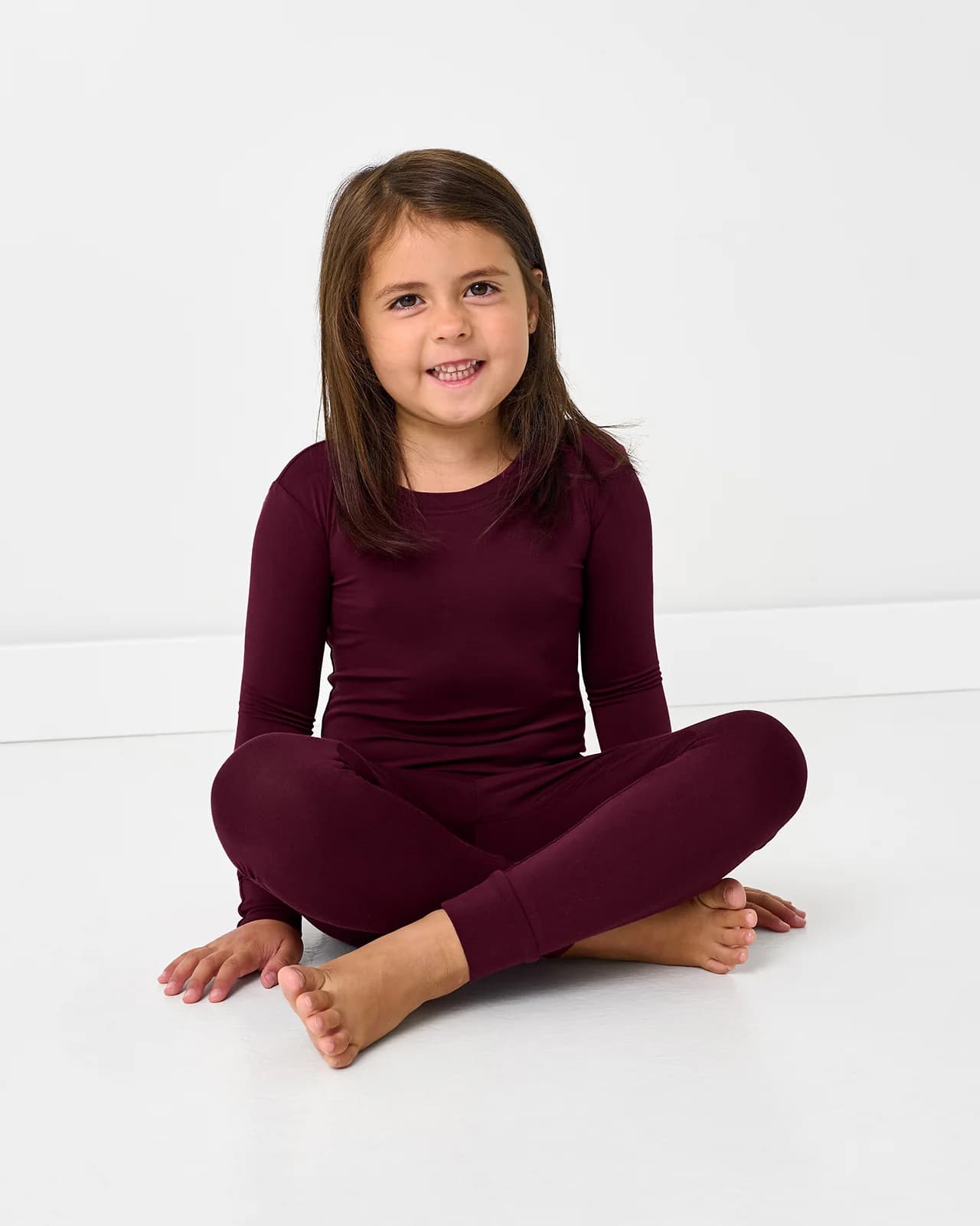 Classic Burgundy Two-Piece Pajama Set