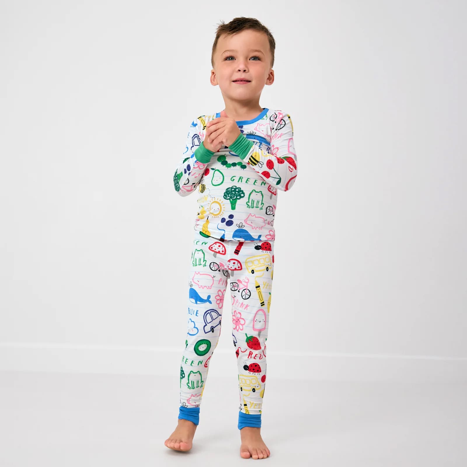 Coloring Crew Two-Piece Pajama Set