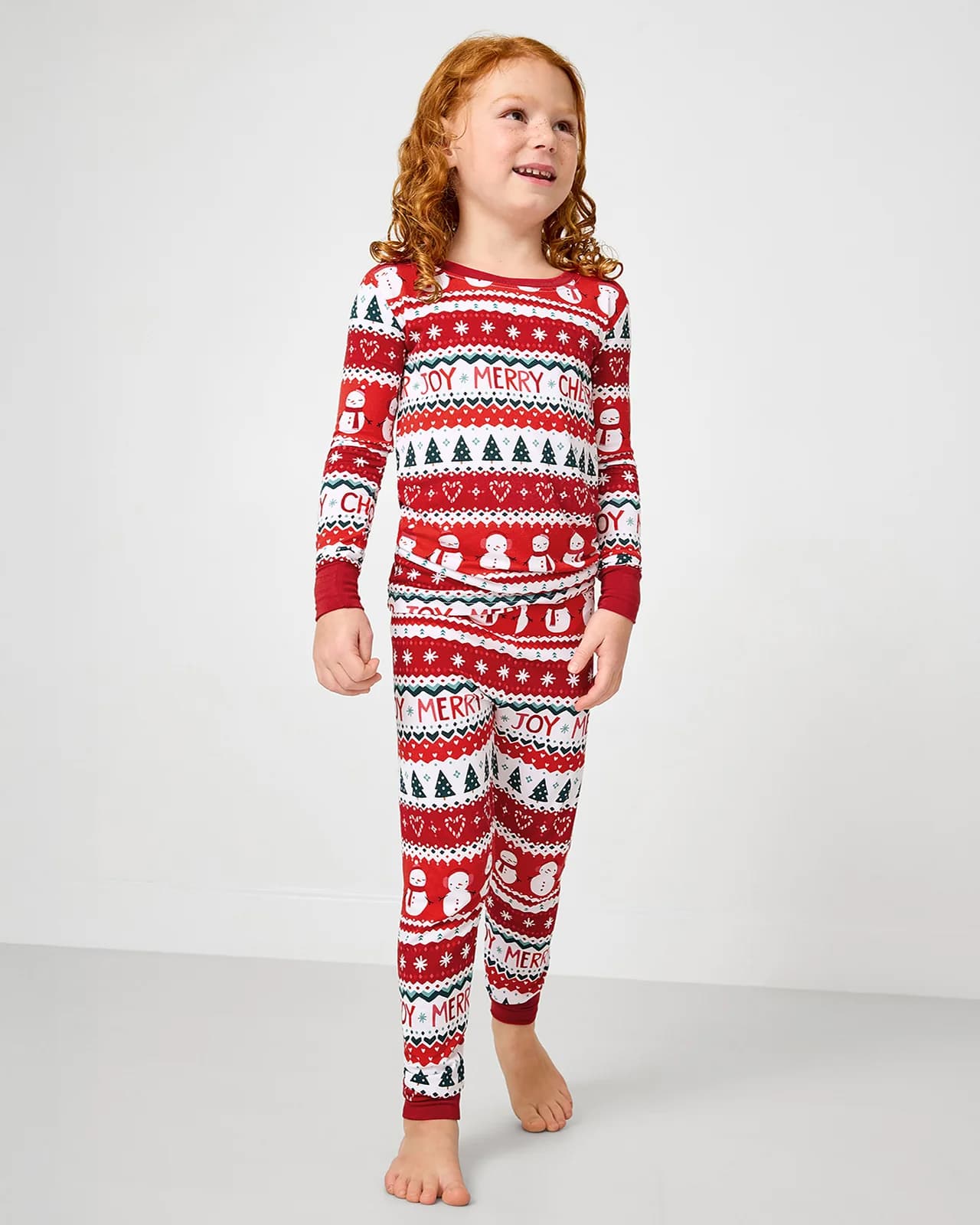Festive Fair Isle Two-Piece Pajama Set