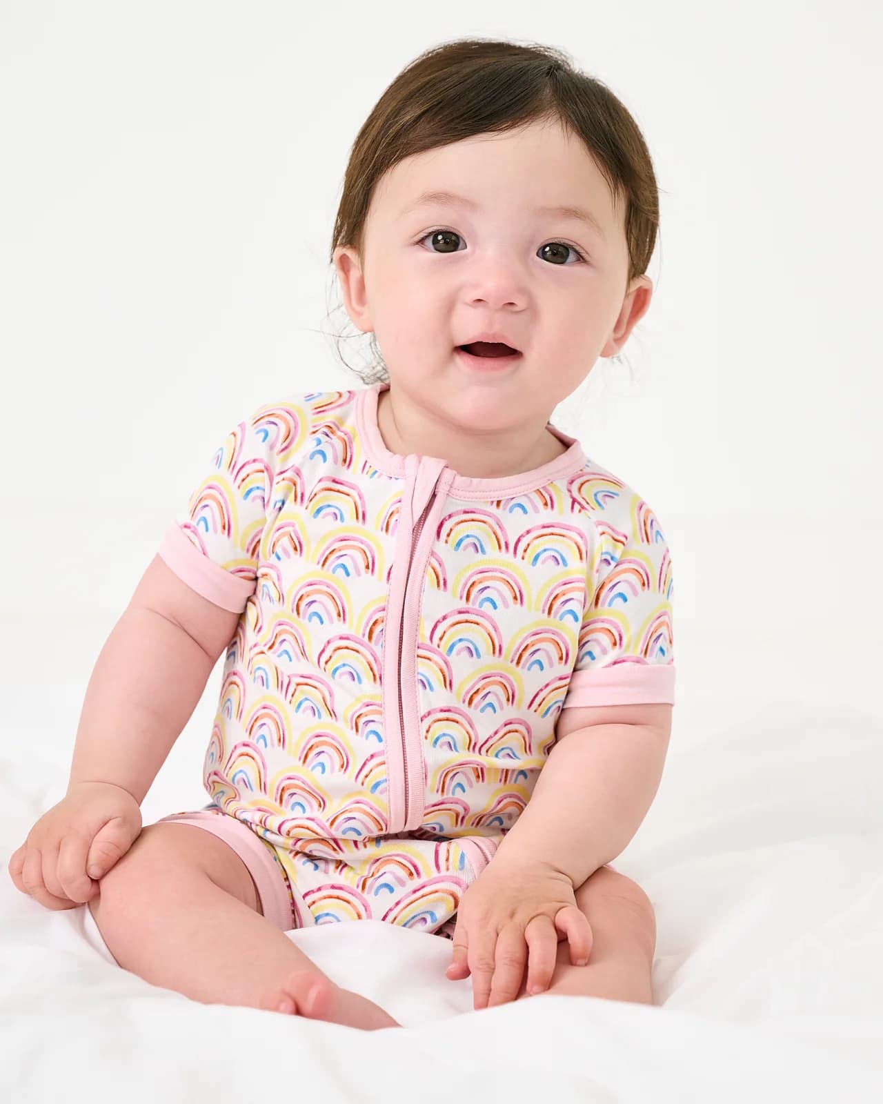 Pastel Rainbows Shorty Zippy